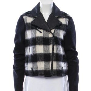MACKAGE Plaid Wool Biker Jacket